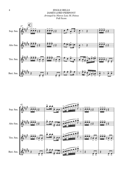 10 Christmas Carols (Book ONE) - Saxophone Quartet (SET 1) image number null