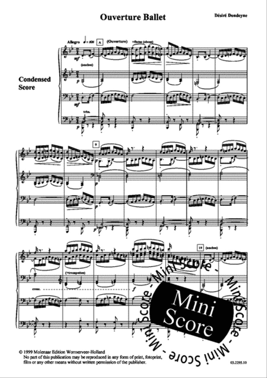 Ouverture de Ballet Fanfare Band scores gallery preview page 39