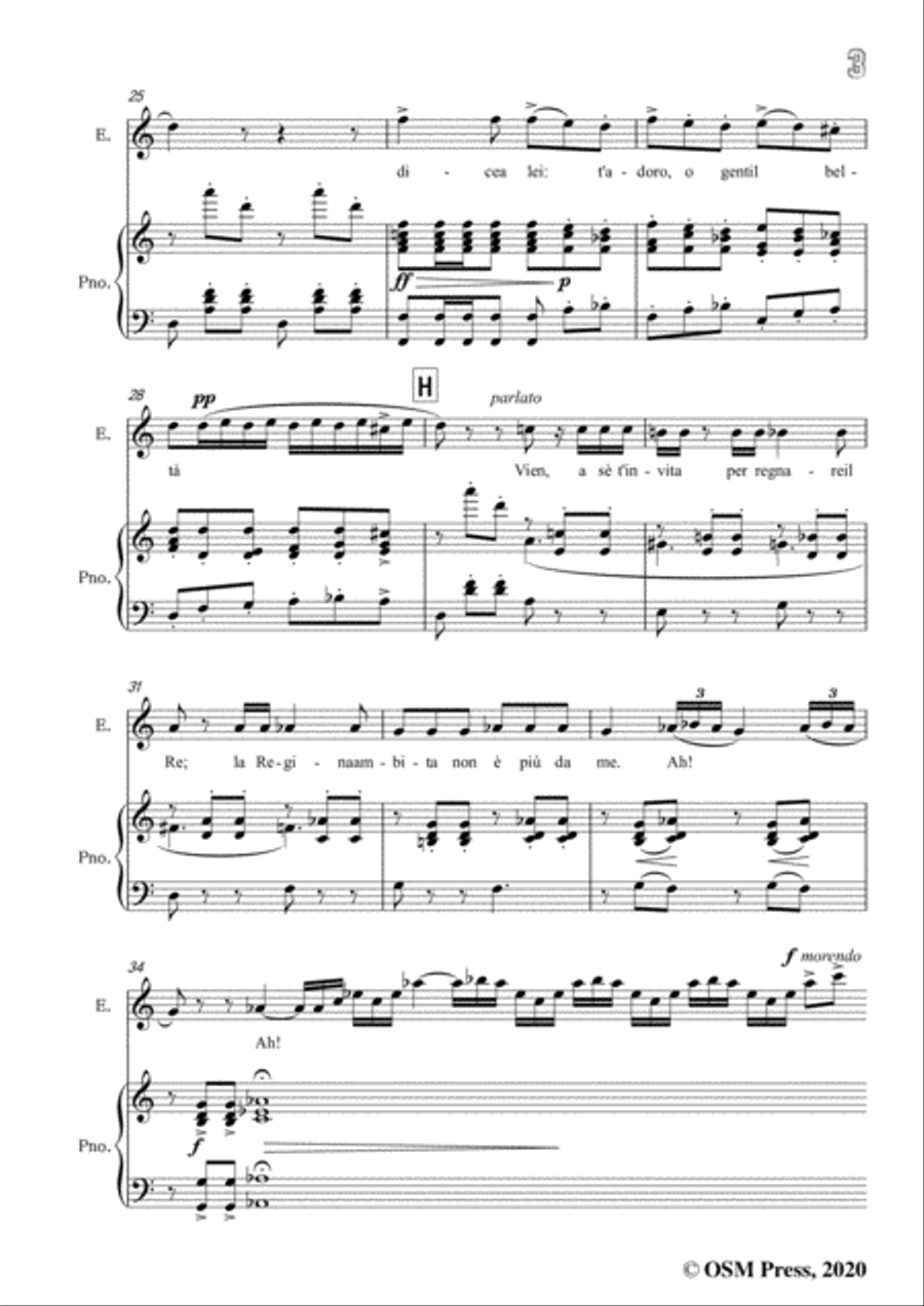 Verdi-Nel giardin del bello saracin ostello,in C Major,for Voice and Piano Voice Solo scores gallery preview page 5