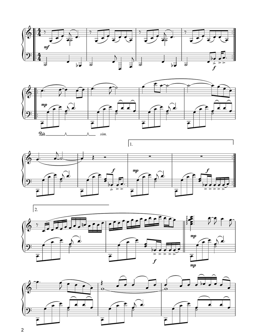 C'est Le Vent Betty C'est Le Vent Betty Piano Solo scores gallery preview page 2