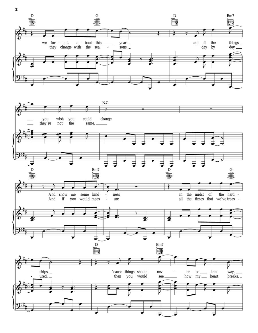 Say It Loud Piano, Vocal, Guitar scores gallery preview page 2