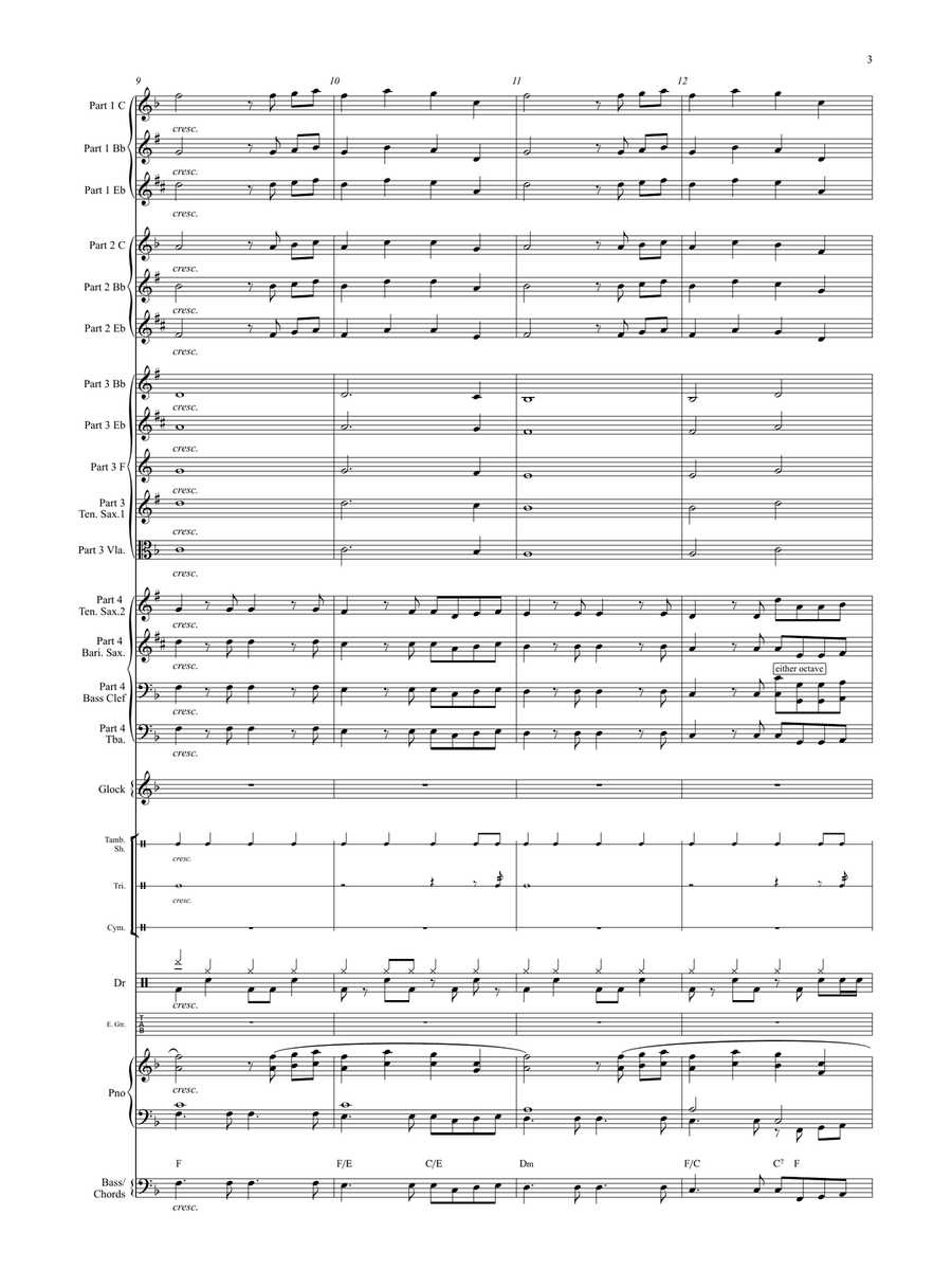 Sheep May Safely Graze (Flexible Instrumentation) Concert Band scores gallery preview page 6