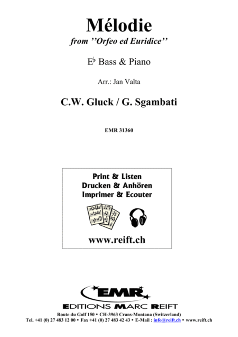Melodie Melodie Piano Accompaniment scores gallery preview page 1