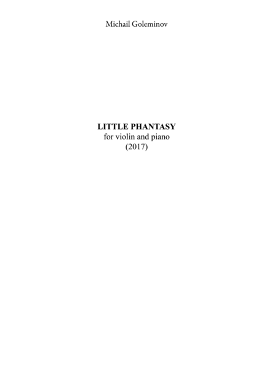 Little Phantasy String Duet scores gallery preview page 1