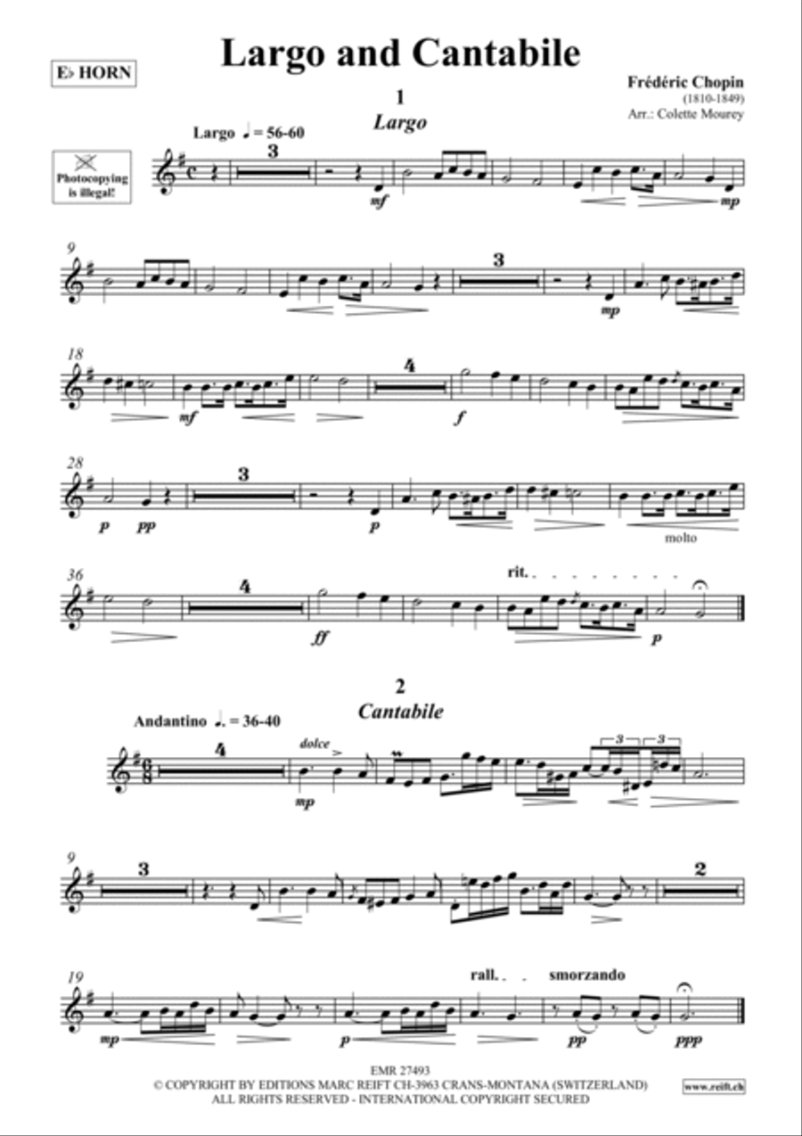 Largo and Cantabile Horn scores gallery preview page 2
