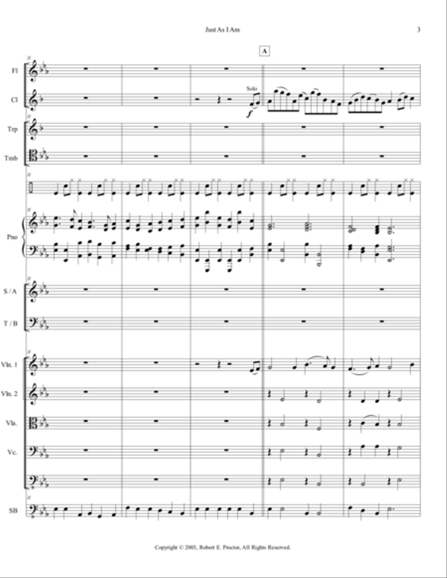 Just As I Am 4-Part scores gallery preview page 3