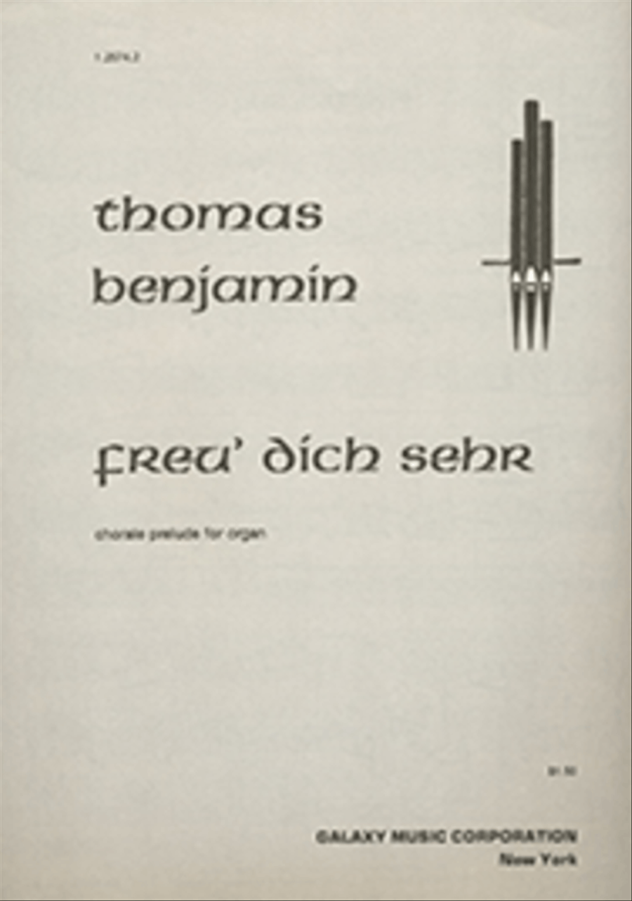 Chorale Prelude on Freu dich sehr Organ scores gallery preview page 1