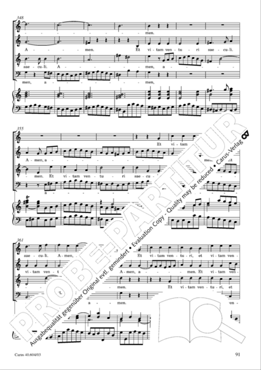 Grosse Mariazeller Messe in C 4-Part scores gallery preview page 100