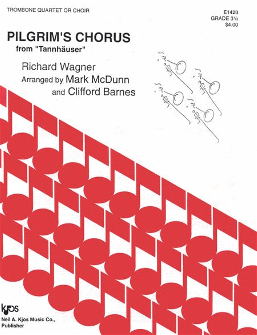 Pilgrim's Chorus (From Tannhauser) Trombone Quartet scores gallery preview page 1