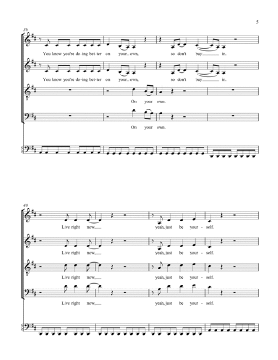The Middle 4-Part scores gallery preview page 5