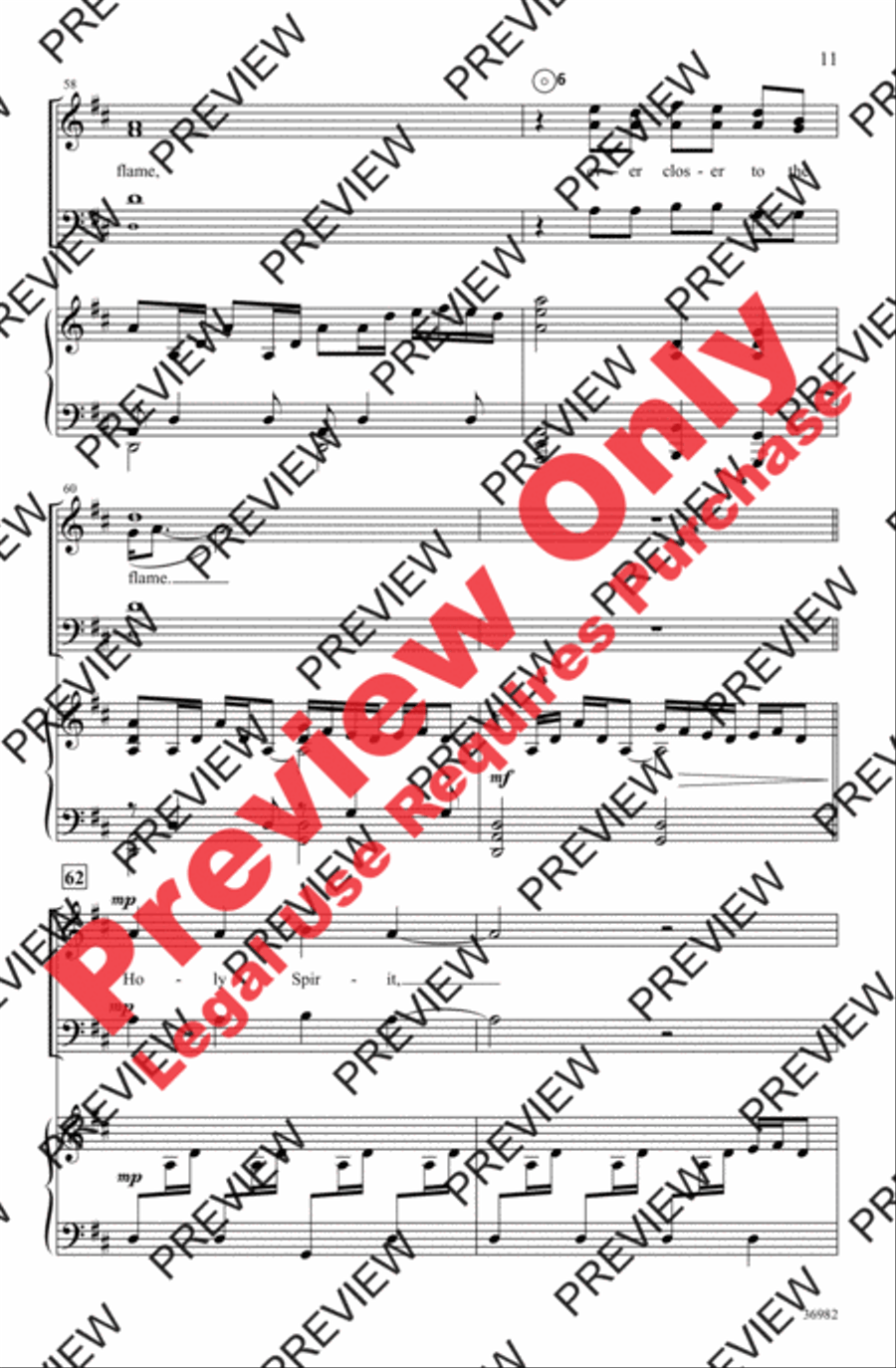 The Flame 3-Part scores gallery preview page 11