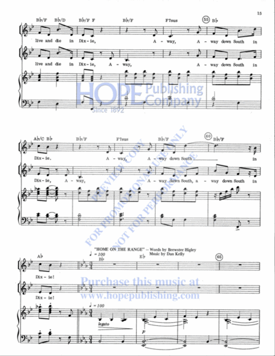 My Country Unison Choir scores gallery preview page 16