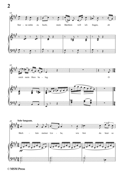 Schubert-Der Neugierige,from 'Die Schöne Müllerin',Op.25 No.6,in A Major,for Voice&Piano image number null