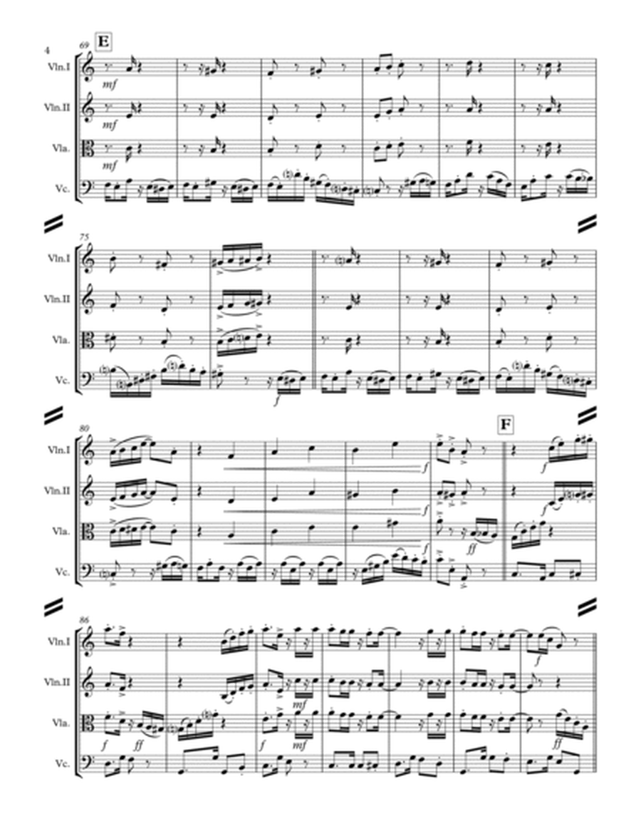 Tico-Tico no fubá (for String Quartet) image number null