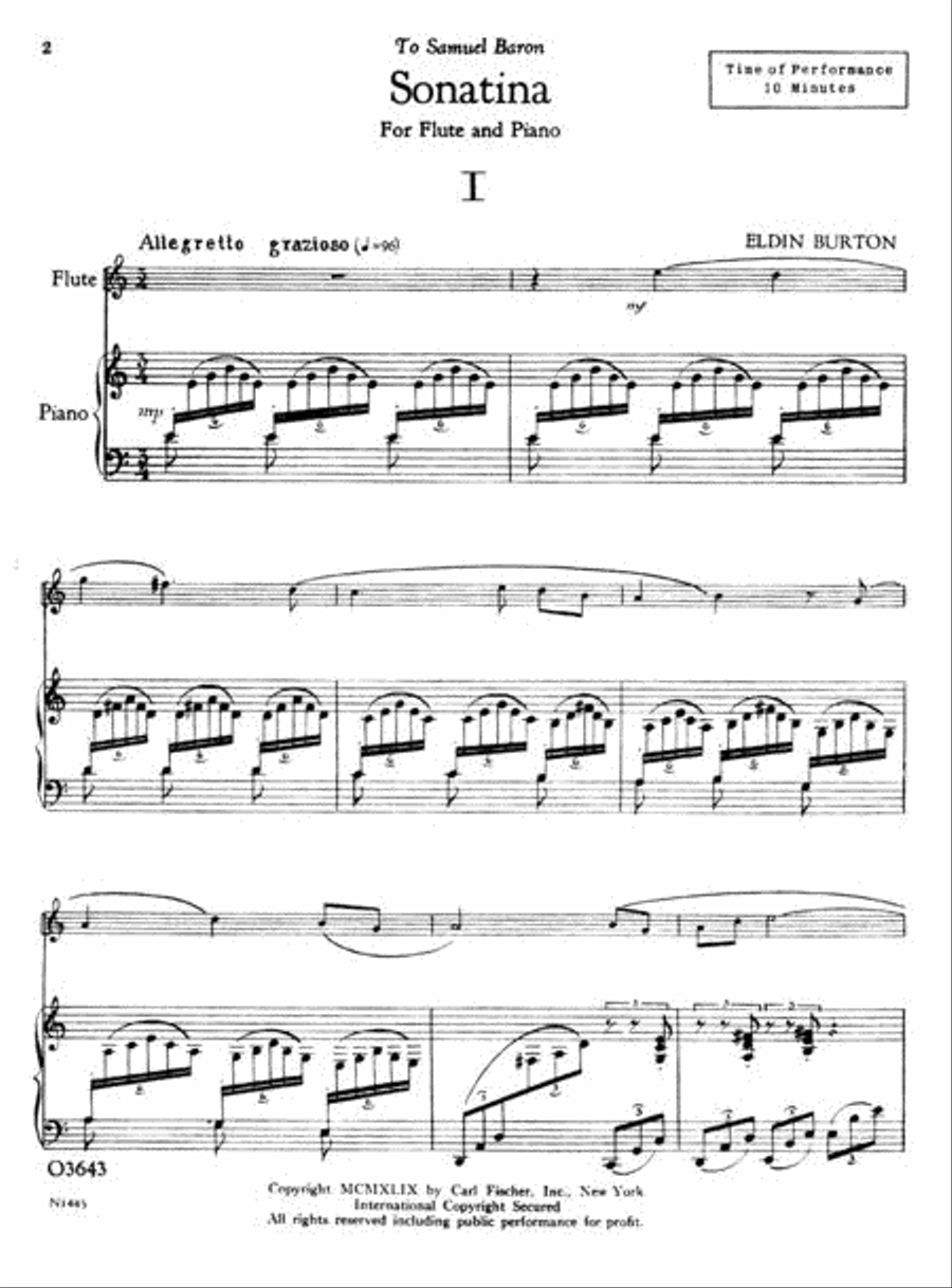 Sonatina for Flute and Piano