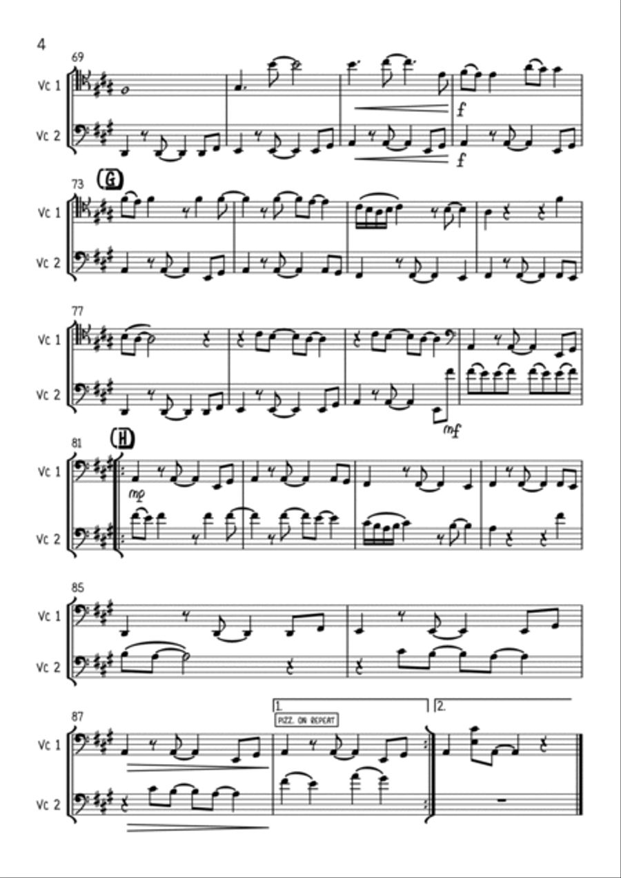 Stand By Me String Duet scores gallery preview page 4