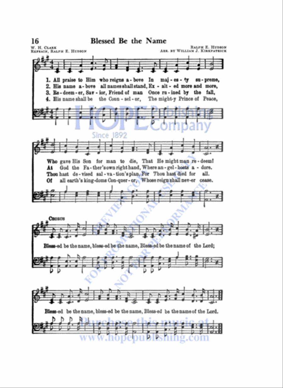 Favorite Hymns of Praise