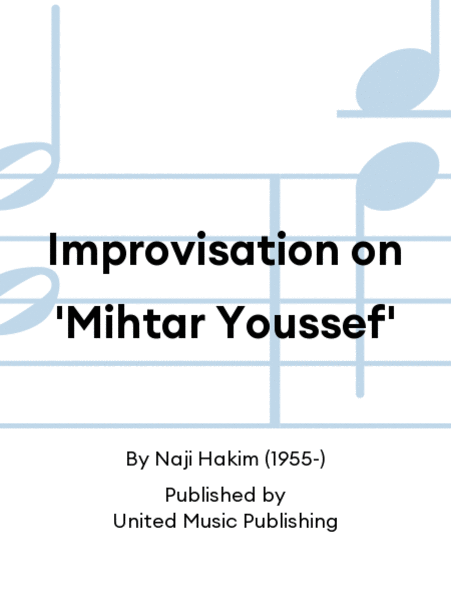 Improvisation on 'Mihtar Youssef' Organ scores gallery preview page 1