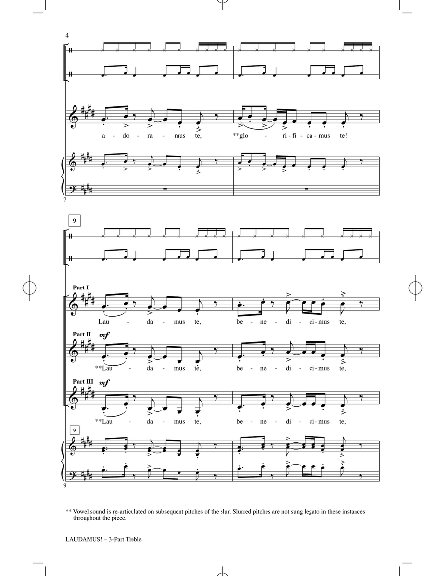 Laudamus! Laudamus! 3-Part scores gallery preview page 2