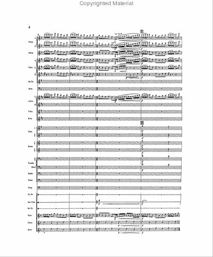 Pegasus - Fanfare from The Sleeping Spirit Concert Band scores gallery preview page 3