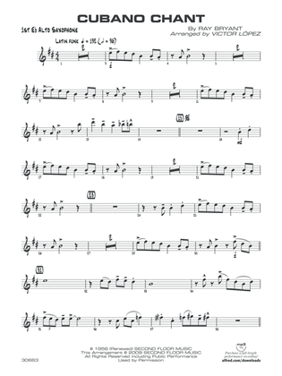 Cubano Chant: E-flat Alto Saxophone