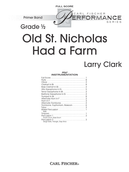 Old St. Nicholas Had a Farm