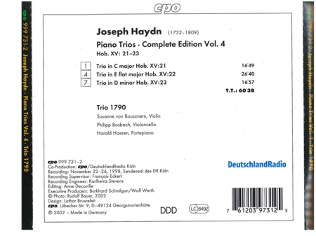 Piano Trios Complete Editioniv