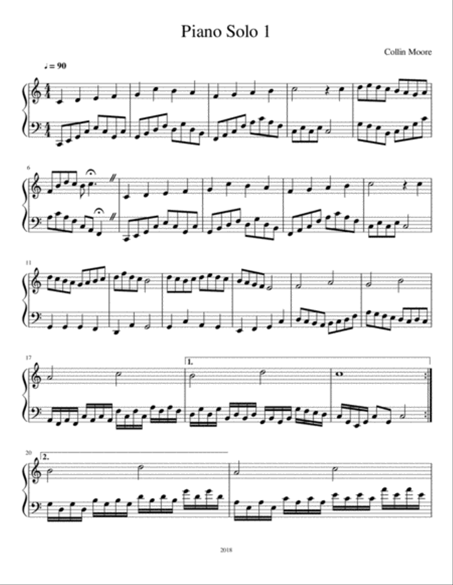 Piano Solo 1 Piano Method scores gallery preview page 1