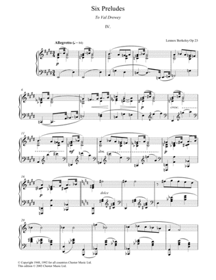 Prelude No. 4 (from Six Preludes)