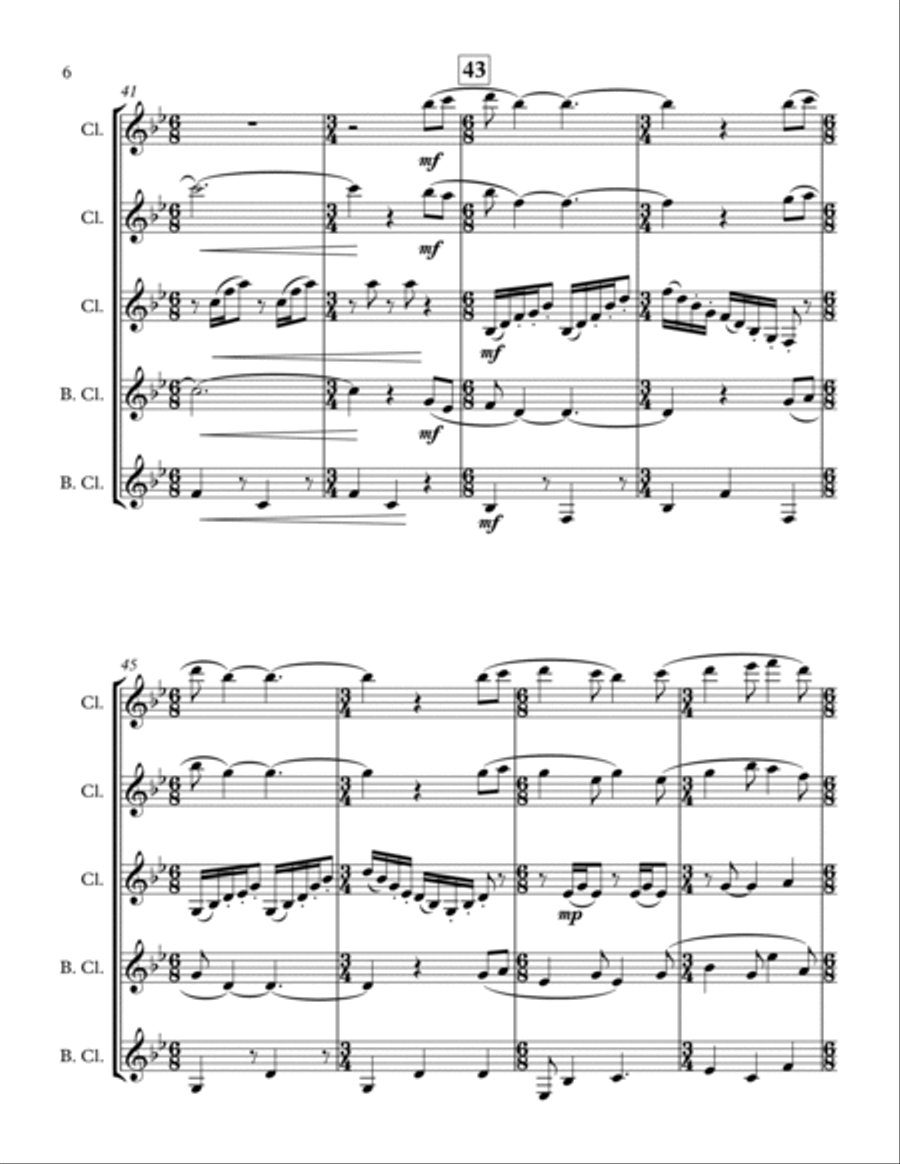 Dulcinea Dulcinea Woodwind Ensemble scores gallery preview page 6