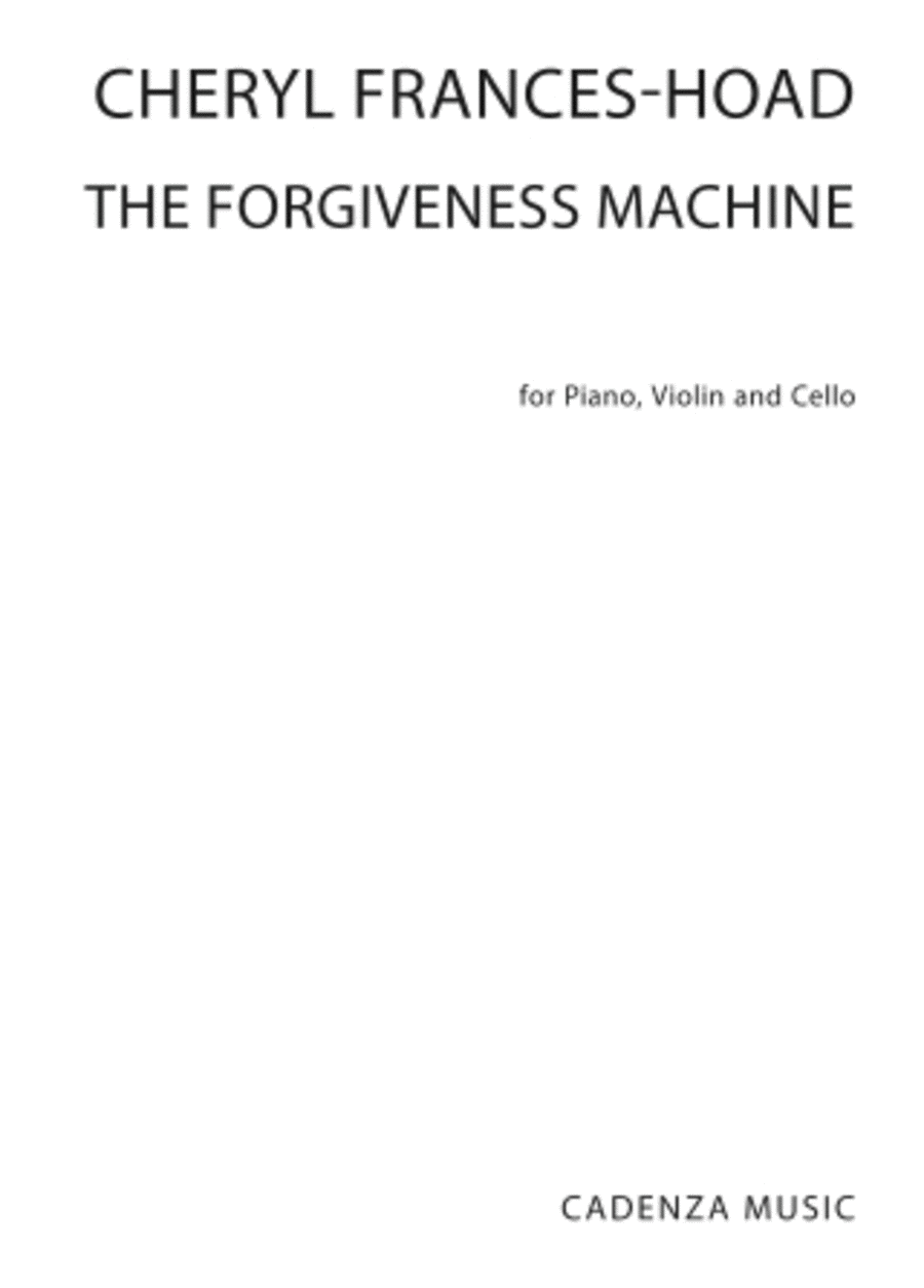 The Forgiveness Machine The Forgiveness Machine Piano Trio scores gallery preview page 1