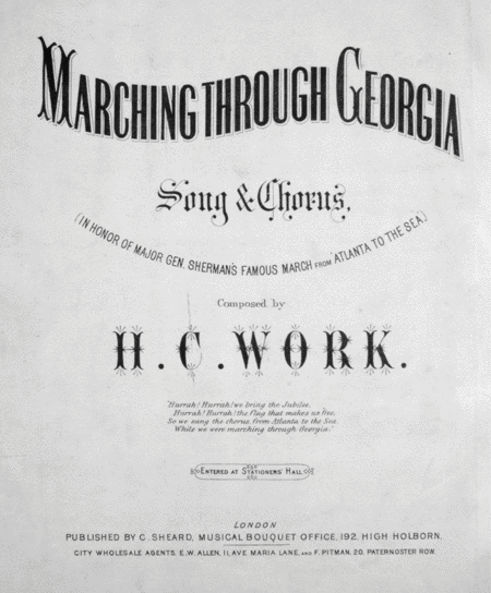Marching Through Georgia. Song & Chorus