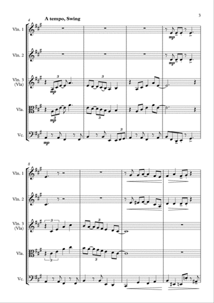 Have Yourself A Merry Little Christmas from MEET ME IN ST. LOUIS String Quartet scores gallery preview page 3
