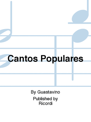 Book cover for Cantos Populares