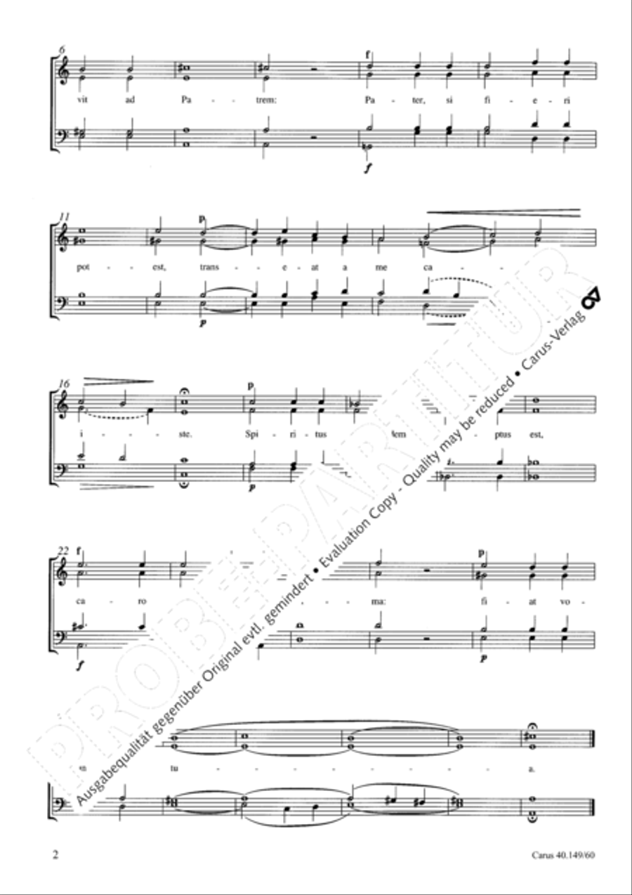 Sechs Antiphonen zum Palmsonntag Score scores gallery preview page 3