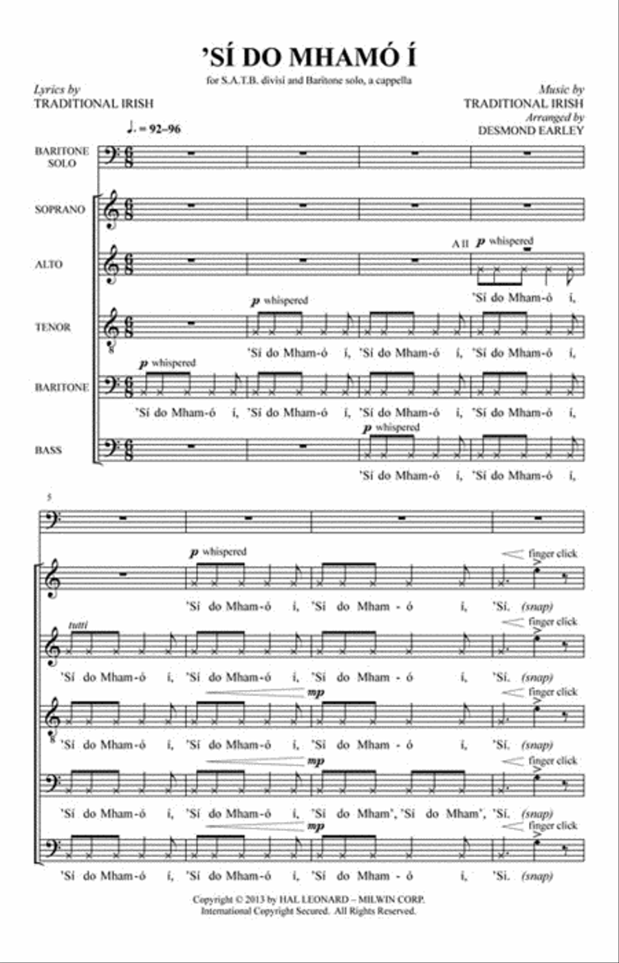 'Sí Do Mhamo I A Cappella scores gallery preview page 2