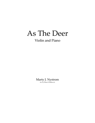 Book cover for As The Deer