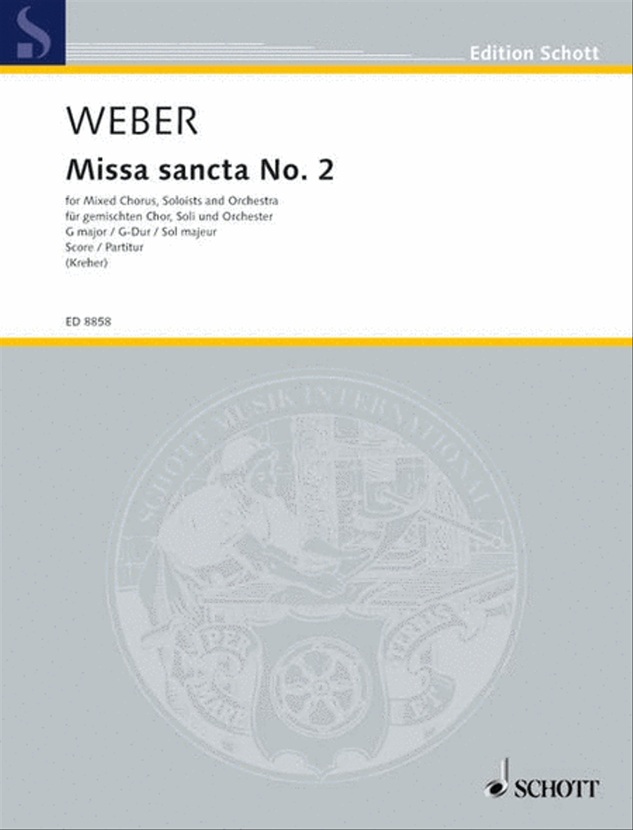 Weber Cm Missa Sancta Nr2 G-dur 4-Part scores gallery preview page 1