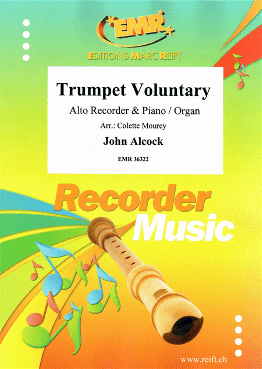 Trumpet Voluntary Alto Recorder scores gallery preview page 1