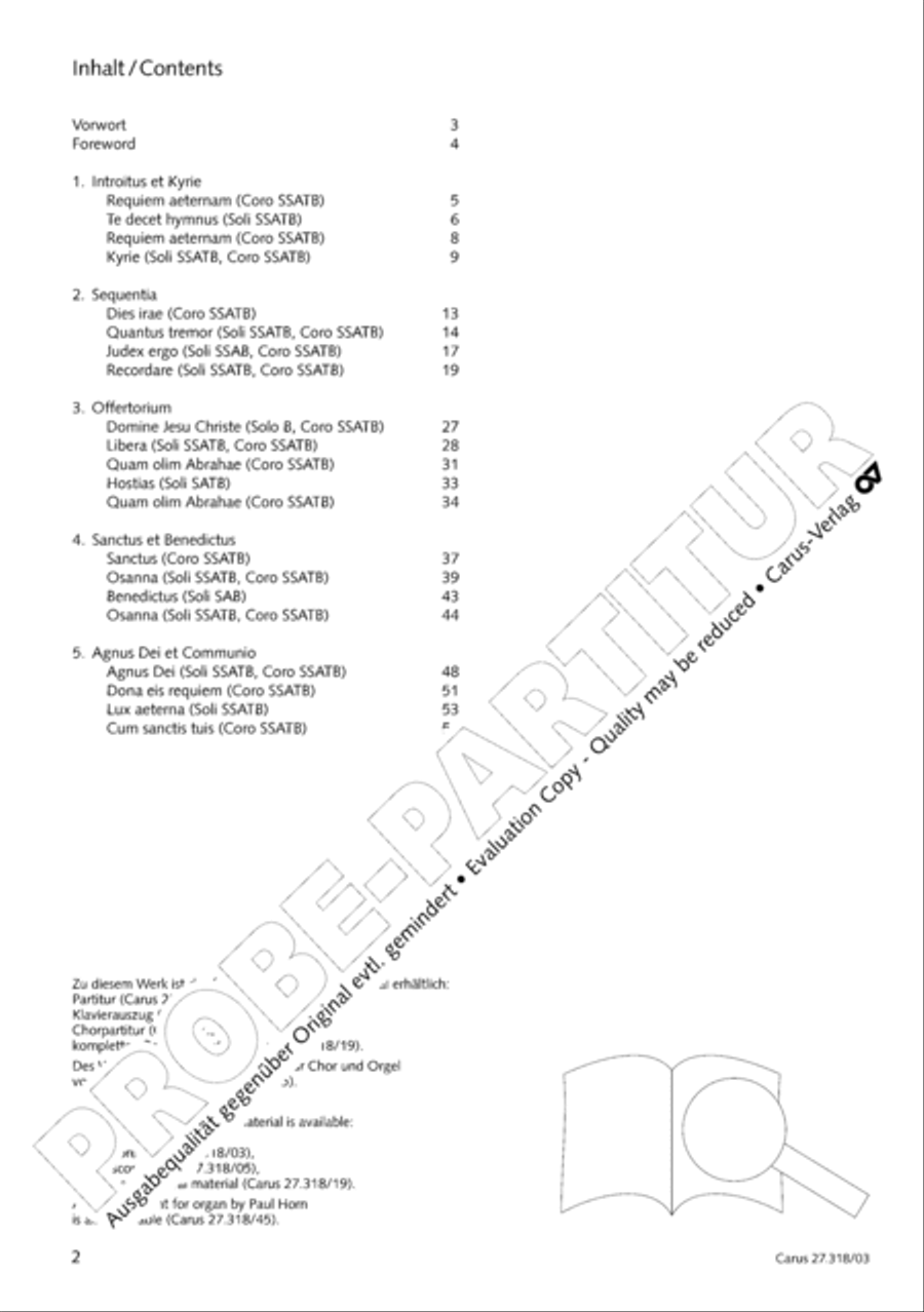 Requiem in F minor SSATB scores gallery preview page 3