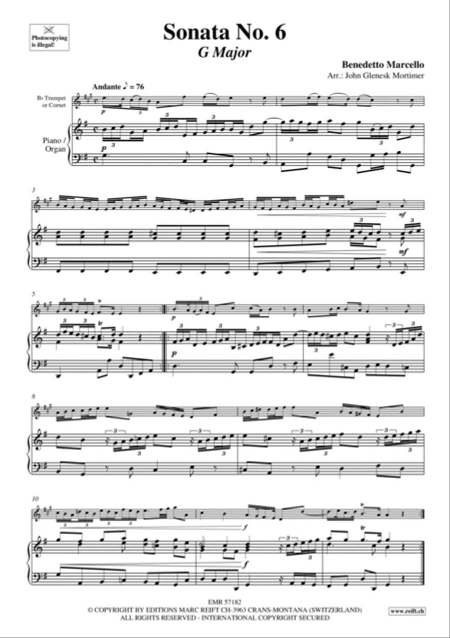 Sonata No. 6 Sonata No. 6 Cornet scores gallery preview page 4