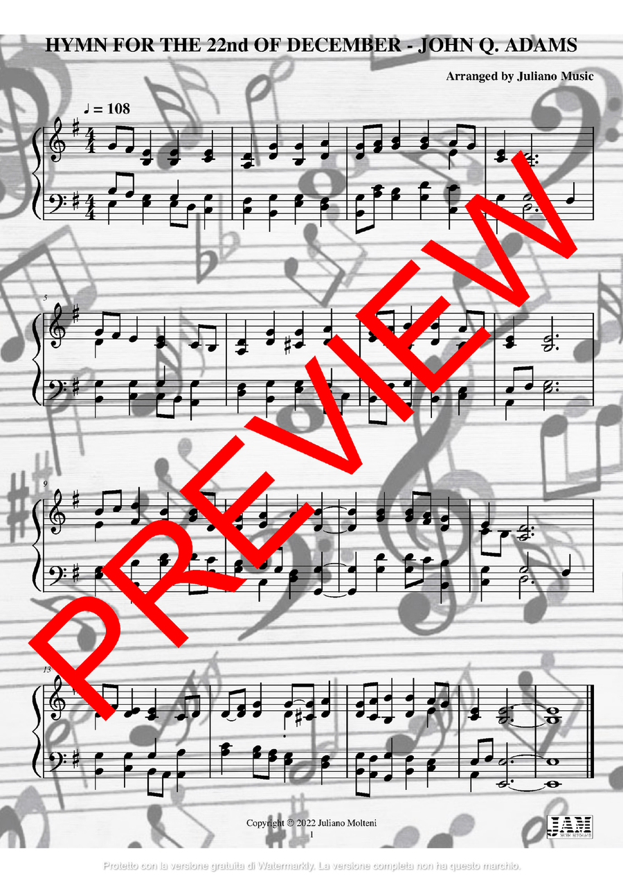 THE BEST OF JOHN Q. ADAMS (HYMNS - EASY ORGAN) Organ Solo scores gallery preview page 5