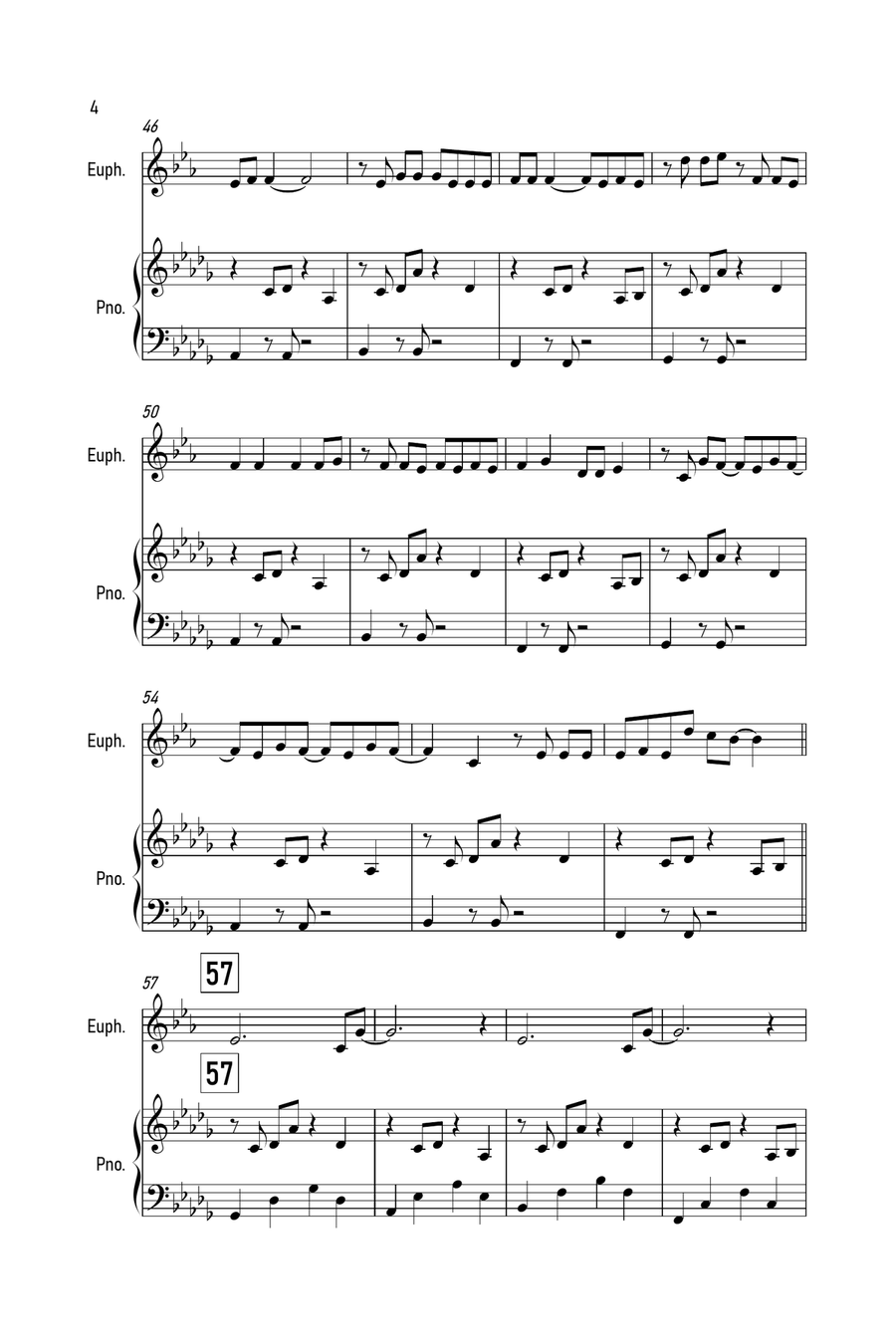 Stay Euphonium scores gallery preview page 4