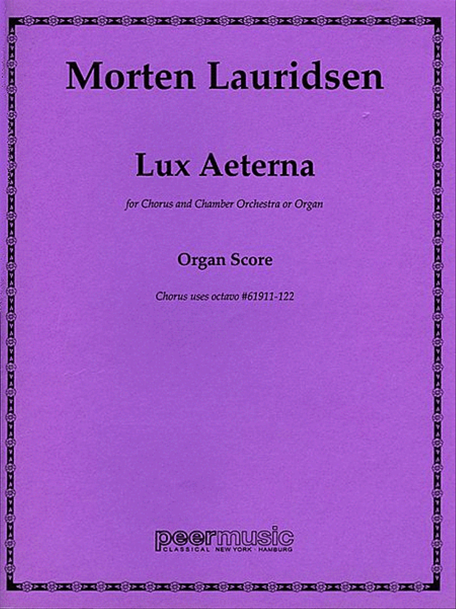 Lux Aeterna Organ Solo scores gallery preview page 1