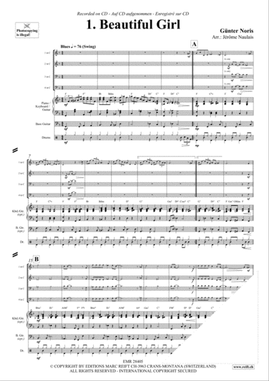 Let's Dance Volume 1 Brass Ensemble scores gallery preview page 3