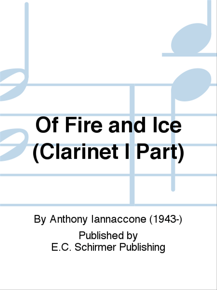 Of Fire and Ice (Clarinet I Part) Concert Band scores gallery preview page 1