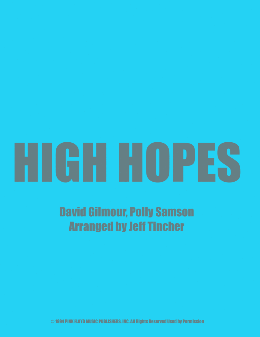 High Hopes High Hopes Piano, Vocal, Guitar scores gallery preview page 1
