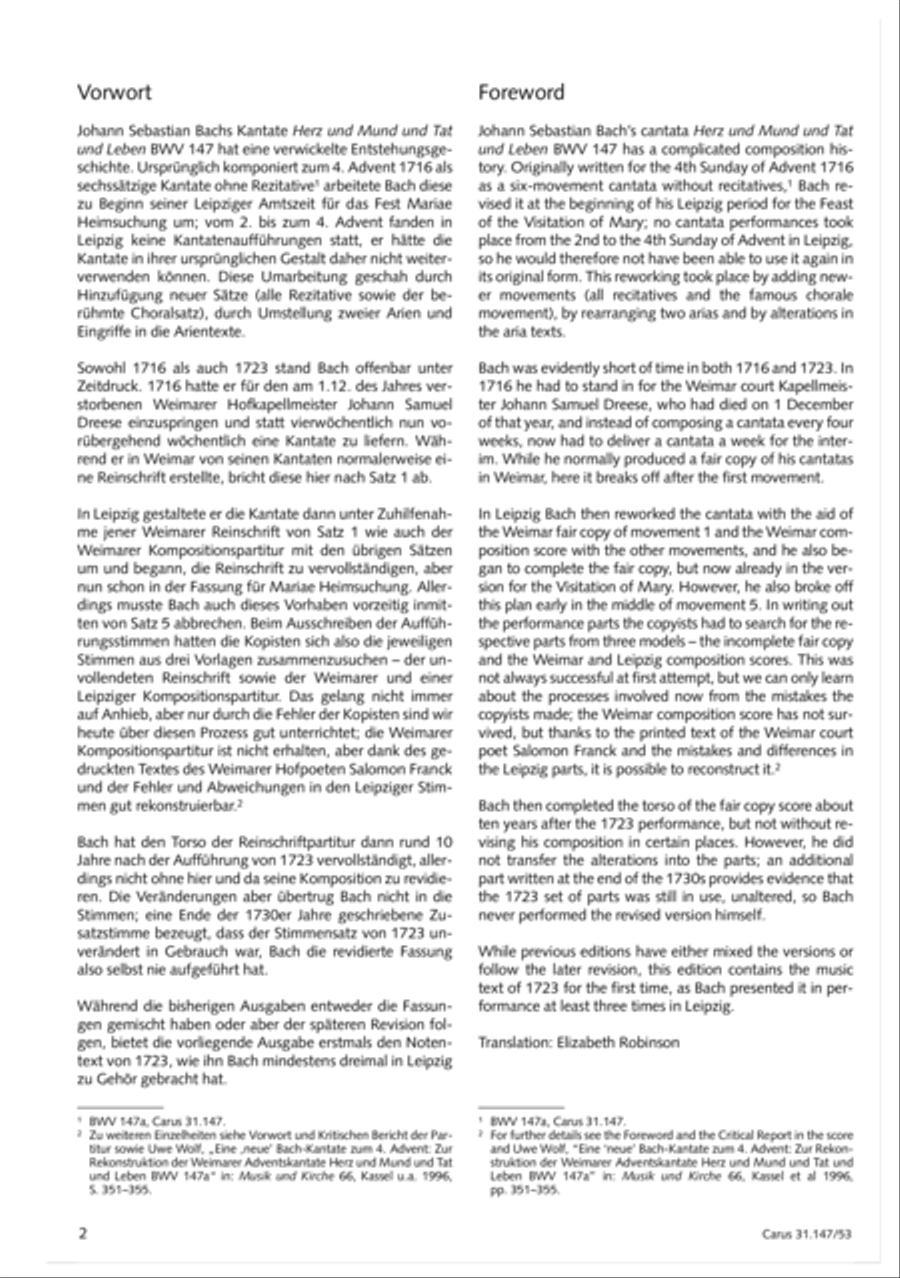Heart and mouth and thought and action (Herz und Mund und Tat und Leben) (Herz und Mund und Tat und Leben) 4-Part scores gallery preview page 3
