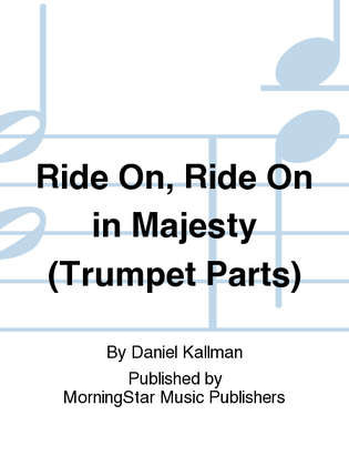 Book cover for Ride On, Ride On in Majesty (Trumpet Parts)