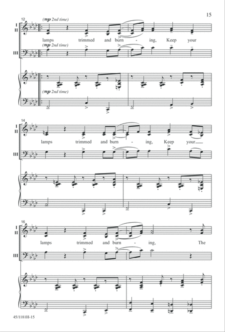 Contemporary Choral Classics 3-Part scores gallery preview page 15